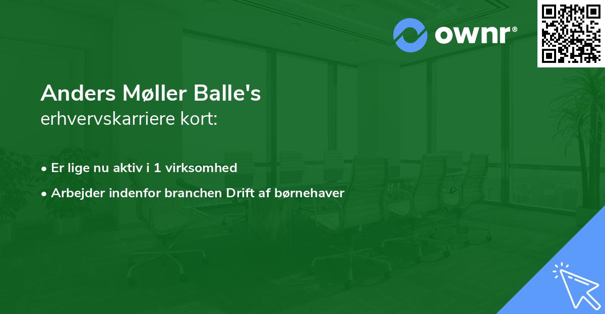 Anders Møller Balle's erhvervskarriere kort