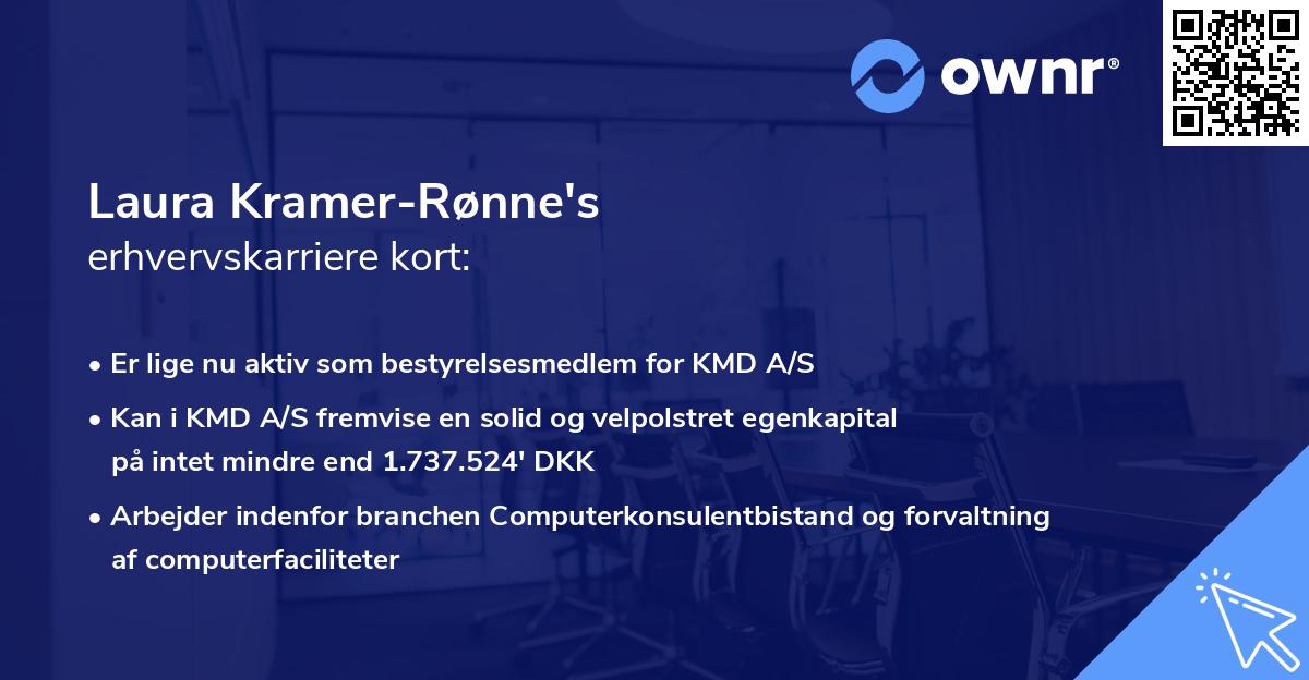Laura Kramer-Rønne's erhvervskarriere kort