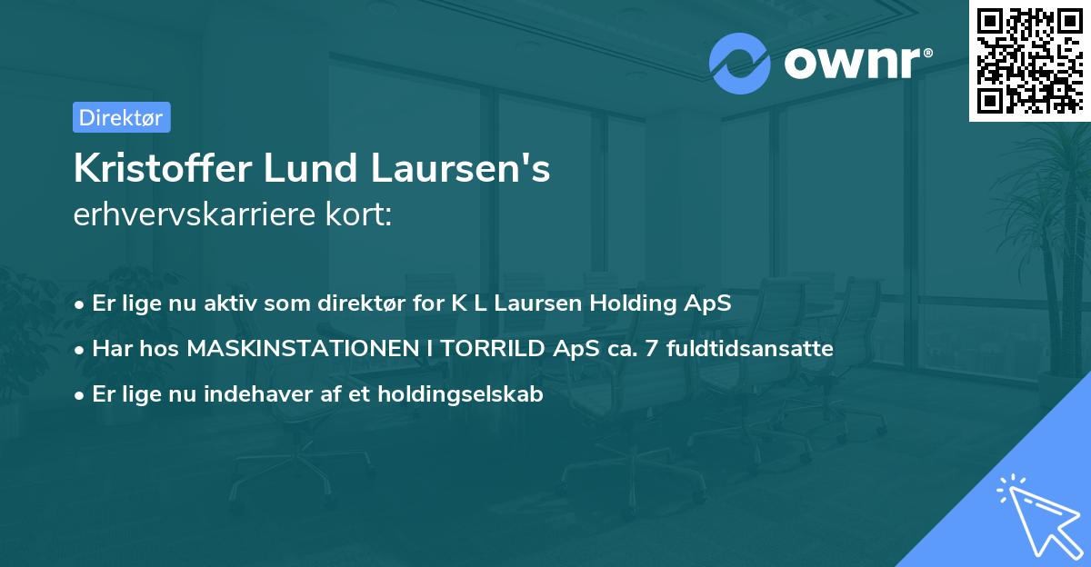 Kristoffer Lund Laursen's erhvervskarriere kort