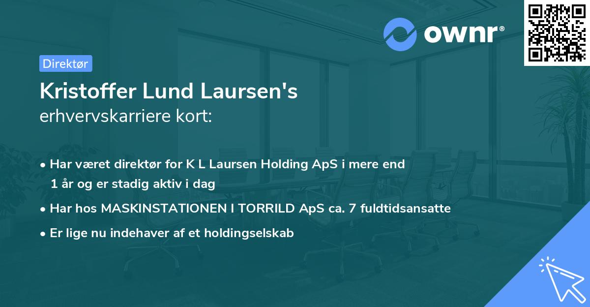 Kristoffer Lund Laursen's erhvervskarriere kort