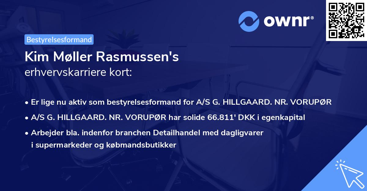 Kim Møller Rasmussen's erhvervskarriere kort