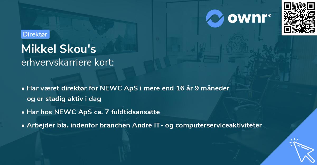 Mikkel Skou's erhvervskarriere kort