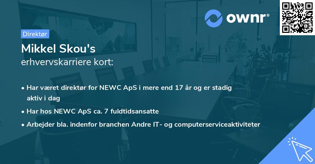 Mikkel Skou's erhvervskarriere kort