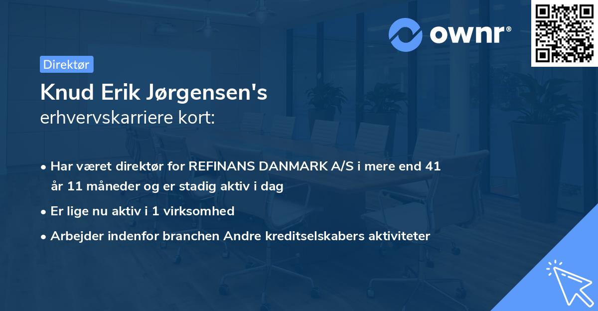 Knud Erik Jørgensen's erhvervskarriere kort