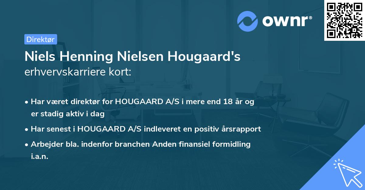Niels Henning Nielsen Hougaard's erhvervskarriere kort