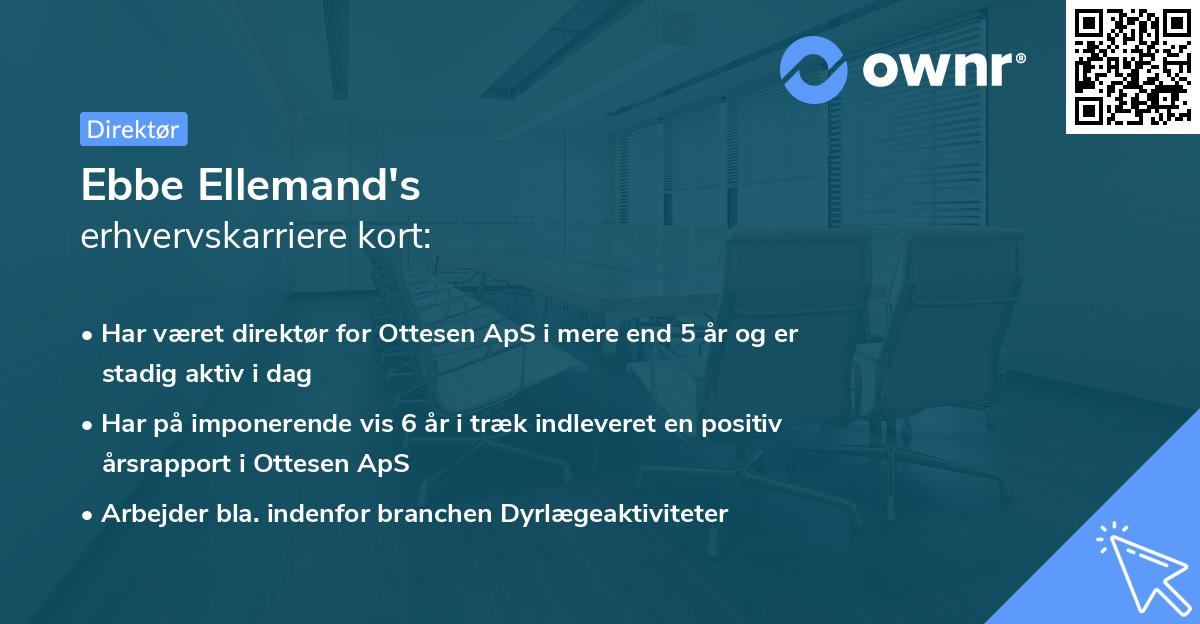 Ebbe Ellemand's erhvervskarriere kort