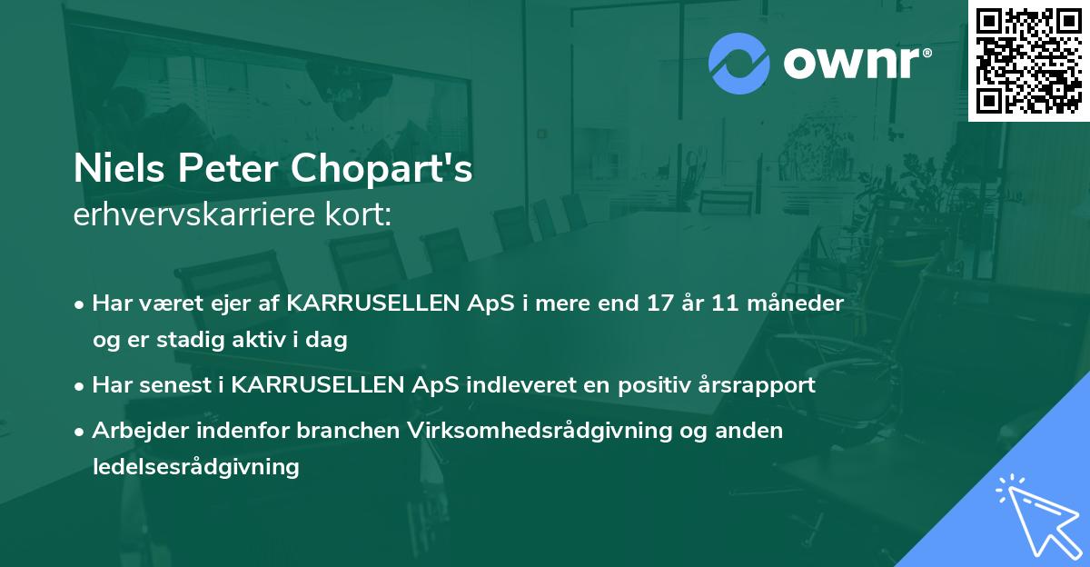 Niels Peter Chopart's erhvervskarriere kort