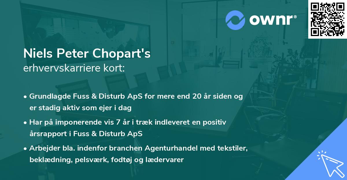 Niels Peter Chopart's erhvervskarriere kort
