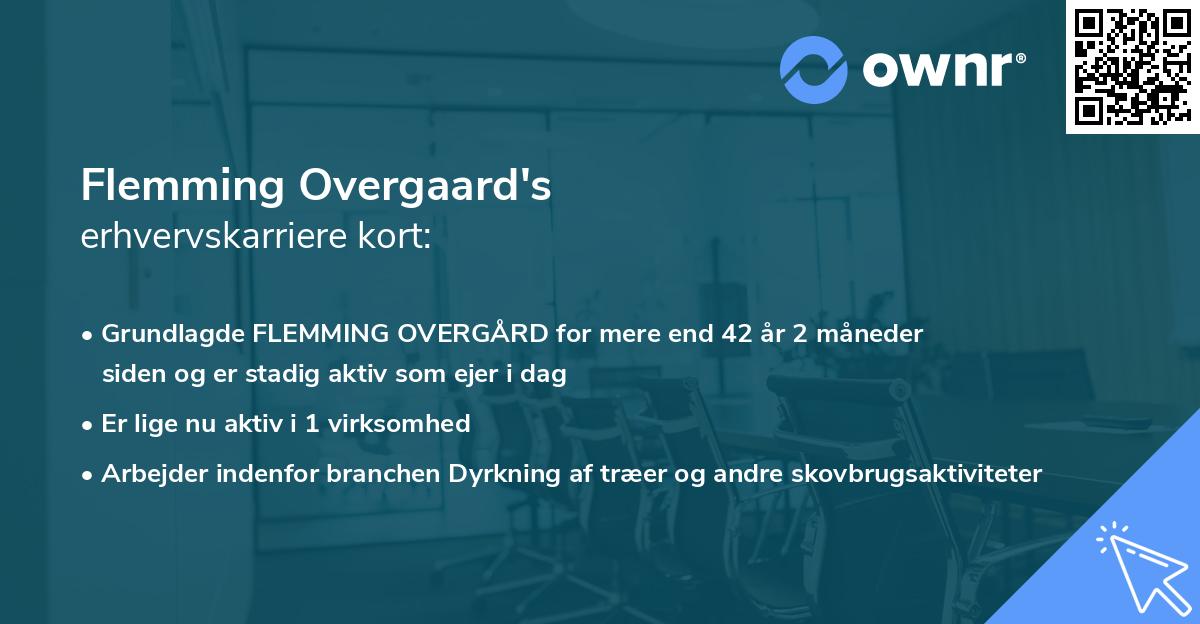 Flemming Overgaard's erhvervskarriere kort