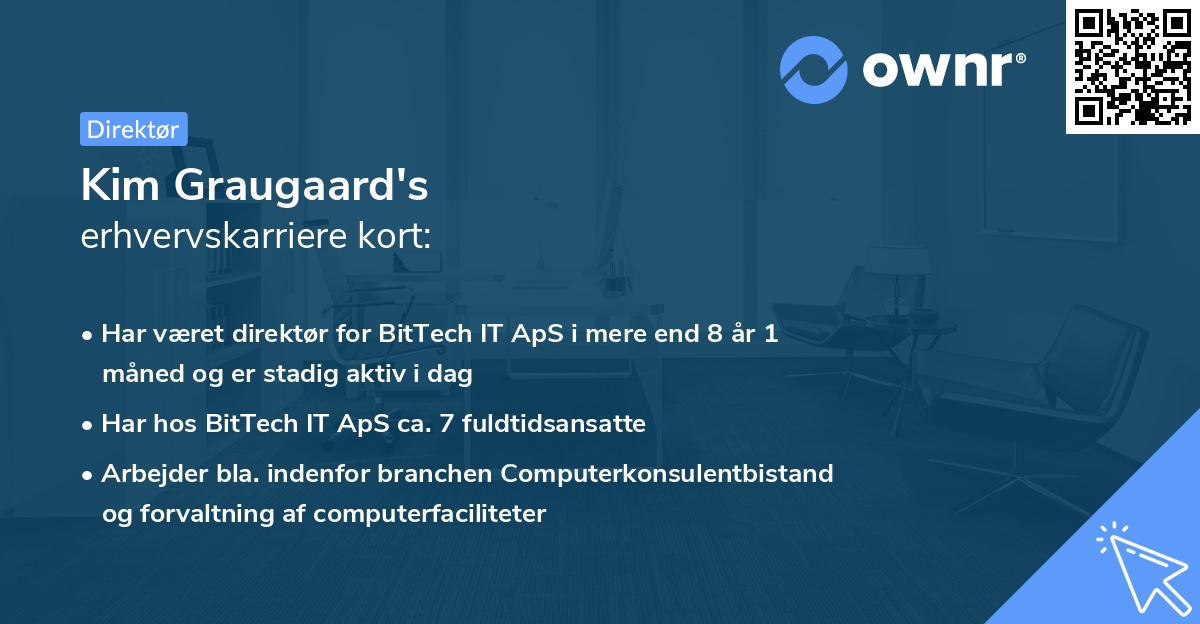 Kim Graugaard's erhvervskarriere kort