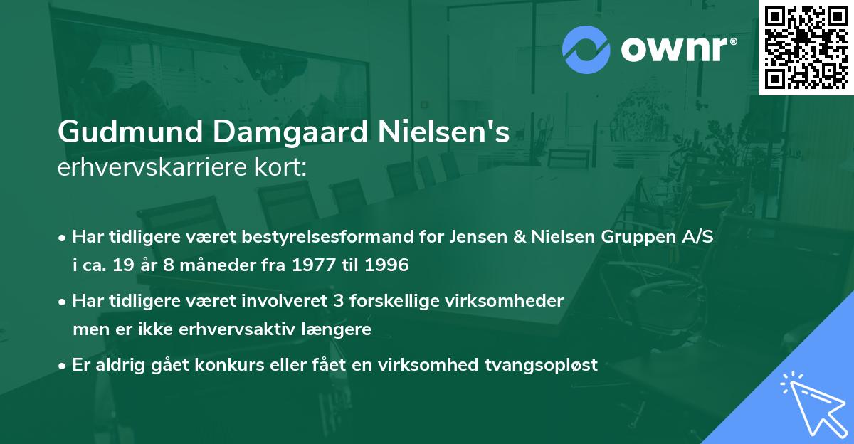 Gudmund Damgaard Nielsen's erhvervskarriere kort