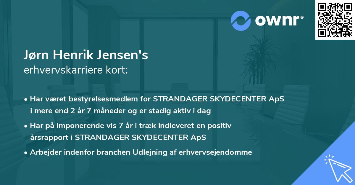 Jørn Henrik Jensen's erhvervskarriere kort