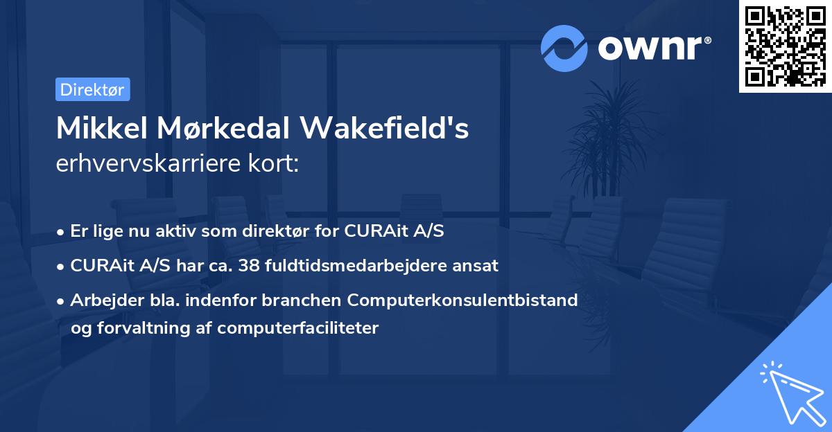 Mikkel Mørkedal Wakefield's erhvervskarriere kort