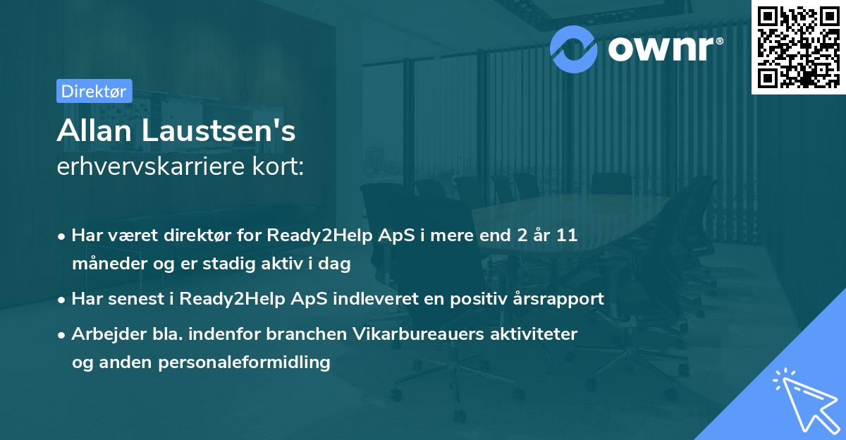 Allan Laustsen's erhvervskarriere kort