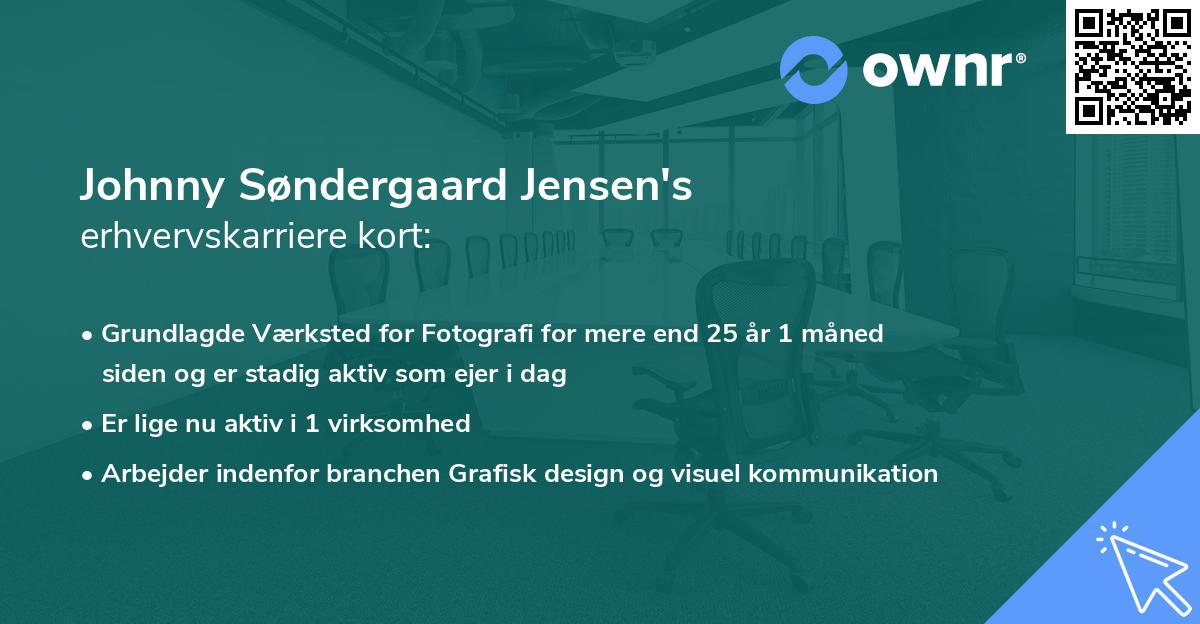 Johnny Søndergaard Jensen's erhvervskarriere kort