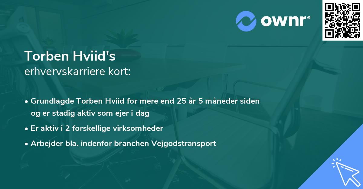 Torben Hviid's erhvervskarriere kort