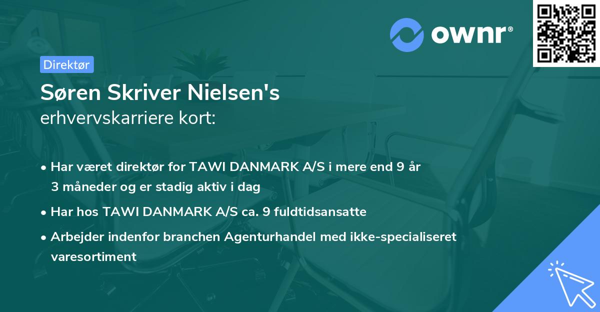 Søren Skriver Nielsen's erhvervskarriere kort