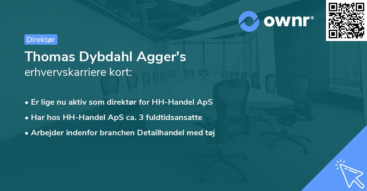 Thomas Dybdahl Agger's erhvervskarriere kort