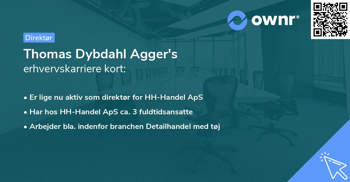 Thomas Dybdahl Agger's erhvervskarriere kort