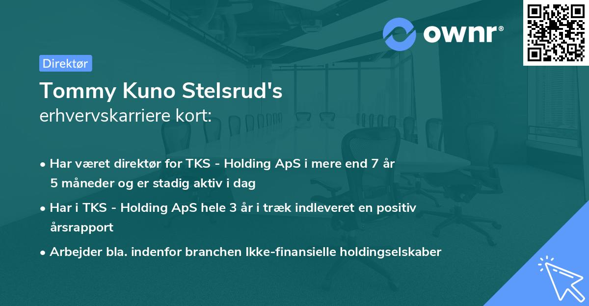 Tommy Kuno Stelsrud's erhvervskarriere kort