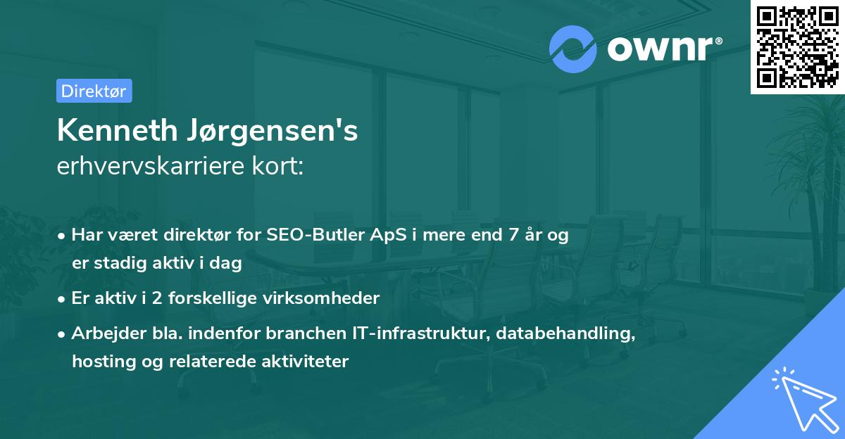 Kenneth Jørgensen's erhvervskarriere kort