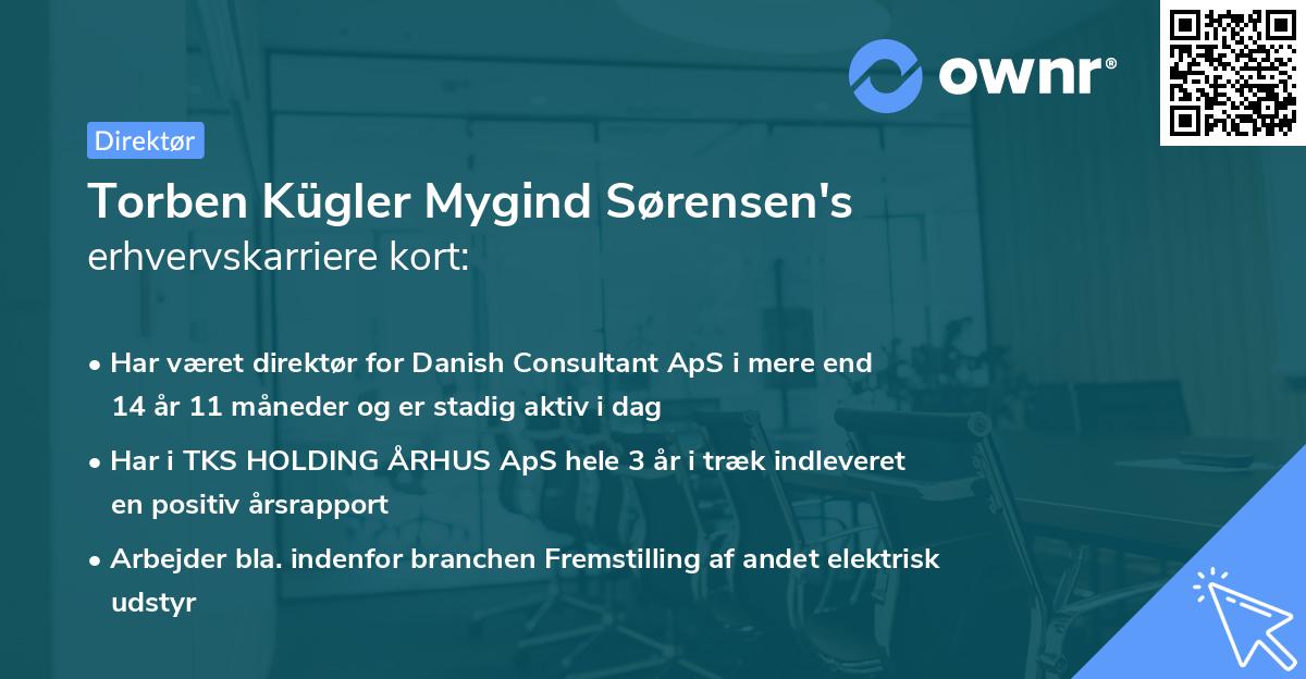 Torben Kügler Mygind Sørensen's erhvervskarriere kort