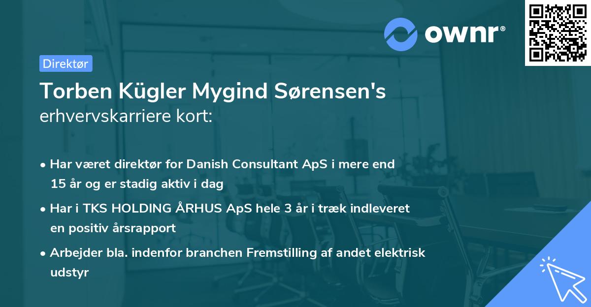 Torben Kügler Mygind Sørensen's erhvervskarriere kort