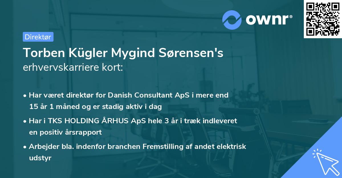 Torben Kügler Mygind Sørensen's erhvervskarriere kort