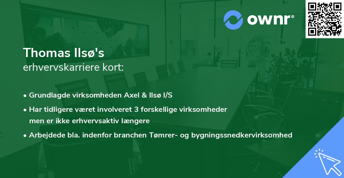 Thomas Ilsø's erhvervskarriere kort
