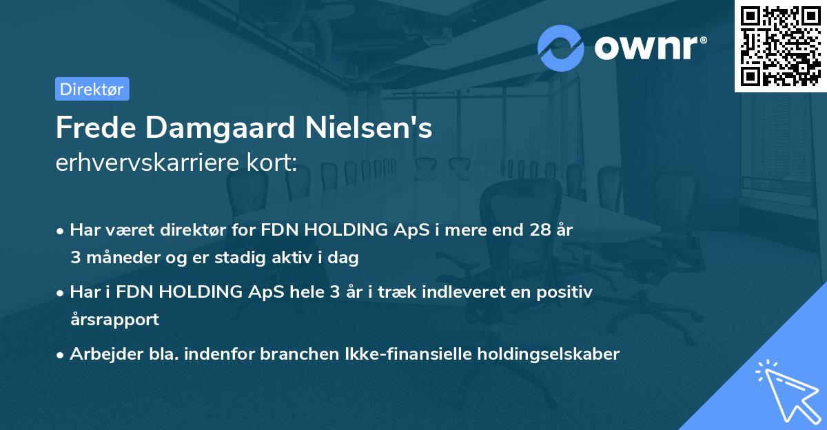 Frede Damgaard Nielsen's erhvervskarriere kort