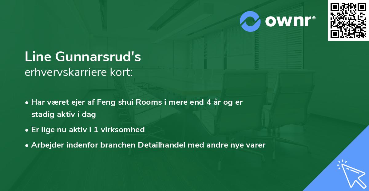 Line Gunnarsrud's erhvervskarriere kort