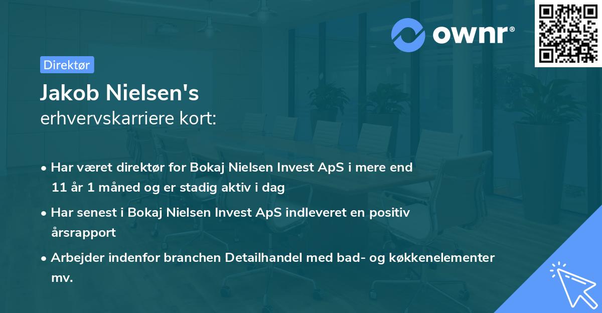 Jakob Nielsen's erhvervskarriere kort