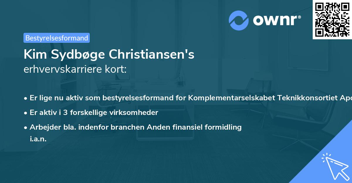 Kim Sydbøge Christiansen's erhvervskarriere kort