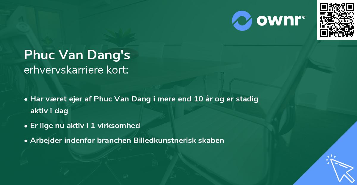 Phuc Van Dang's erhvervskarriere kort