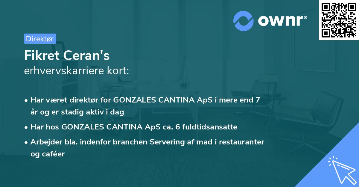 Fikret Ceran's erhvervskarriere kort