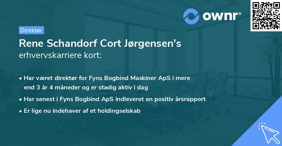 Rene Schandorf Cort Jørgensen's erhvervskarriere kort