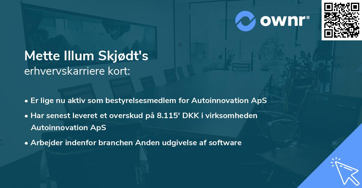 Mette Illum Skjødt's erhvervskarriere kort