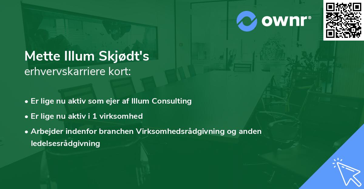 Mette Illum Skjødt's erhvervskarriere kort