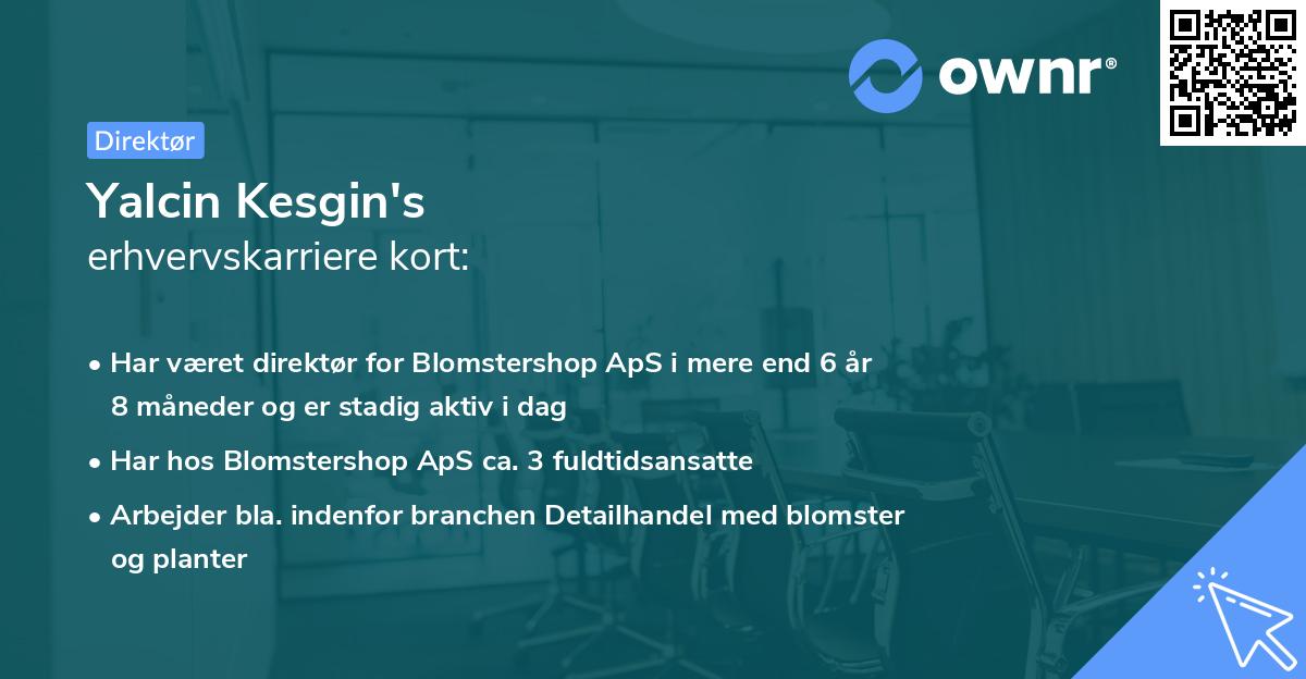 Yalcin Kesgin's erhvervskarriere kort