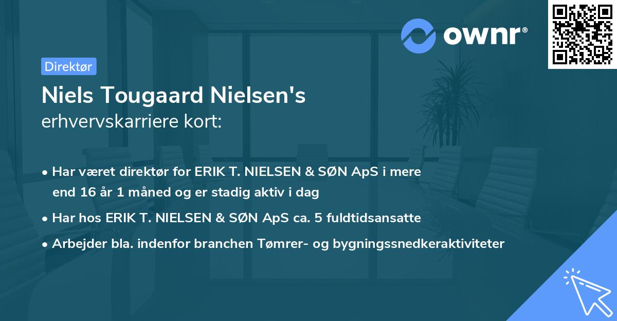 Niels Tougaard Nielsen's erhvervskarriere kort