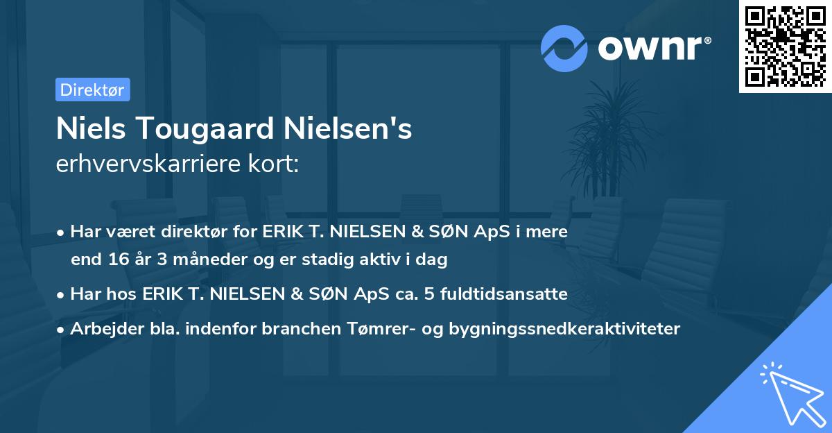 Niels Tougaard Nielsen's erhvervskarriere kort