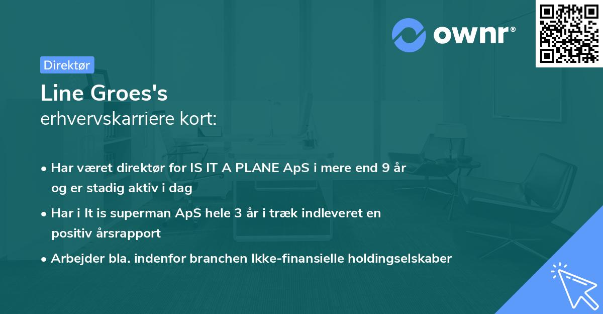 Line Groes's erhvervskarriere kort