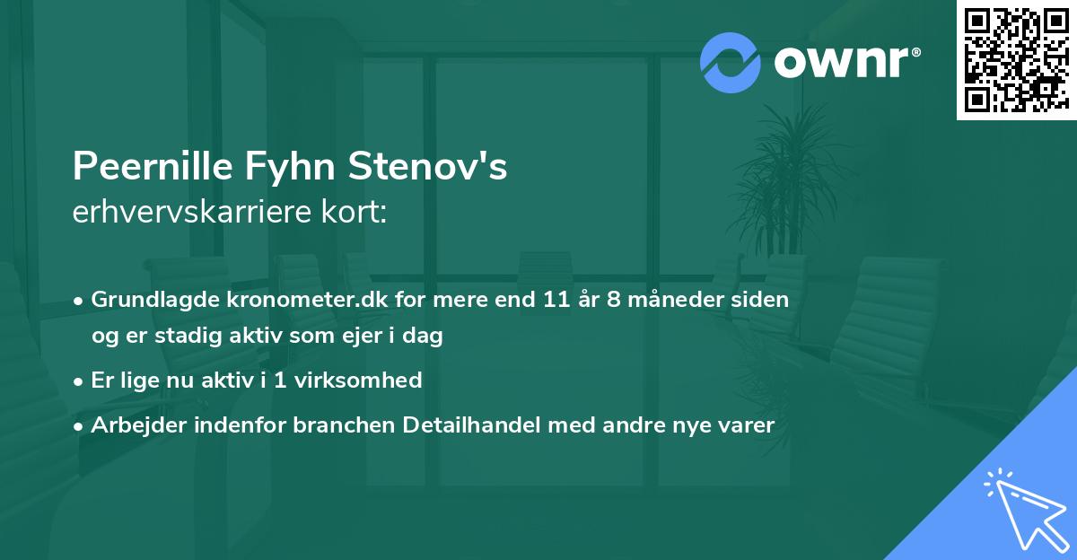 Peernille Fyhn Stenov's erhvervskarriere kort