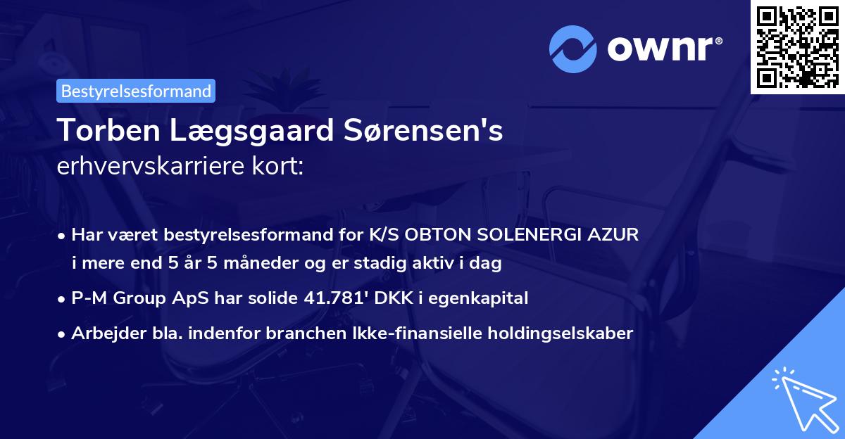 Torben Lægsgaard Sørensen's erhvervskarriere kort