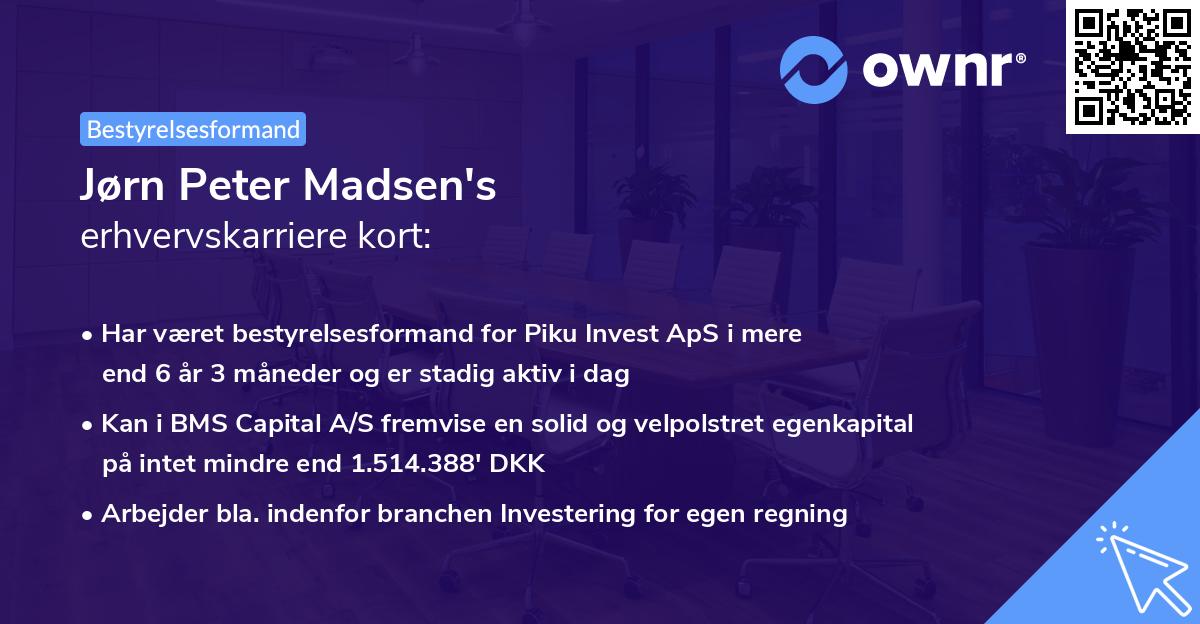 Jørn Peter Madsen's erhvervskarriere kort