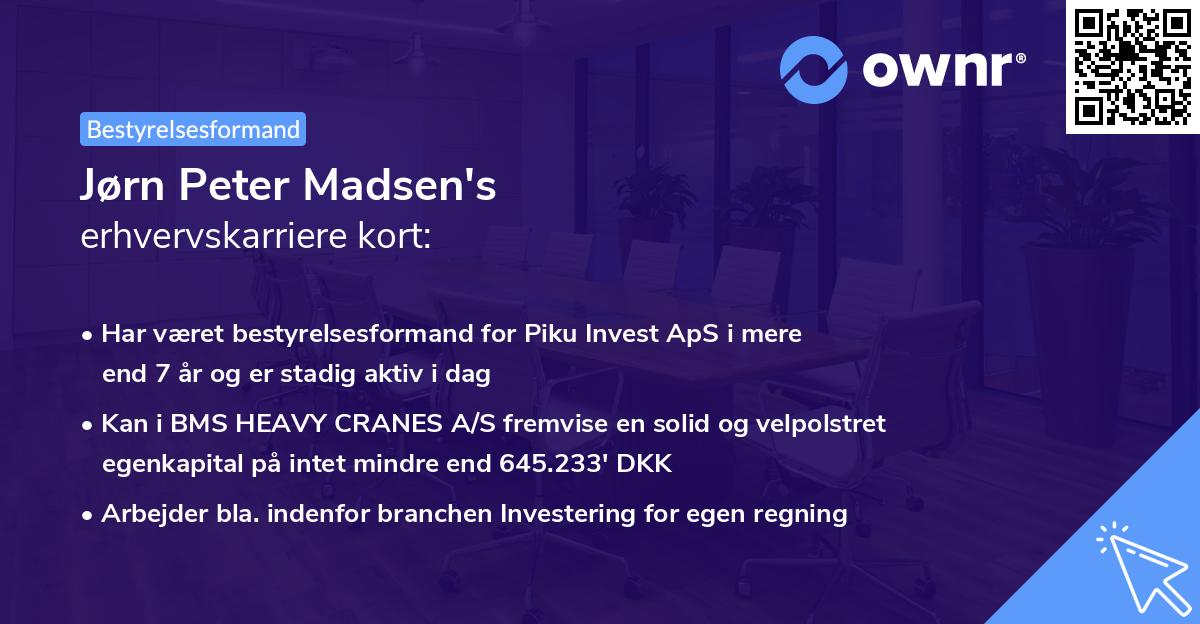 Jørn Peter Madsen's erhvervskarriere kort