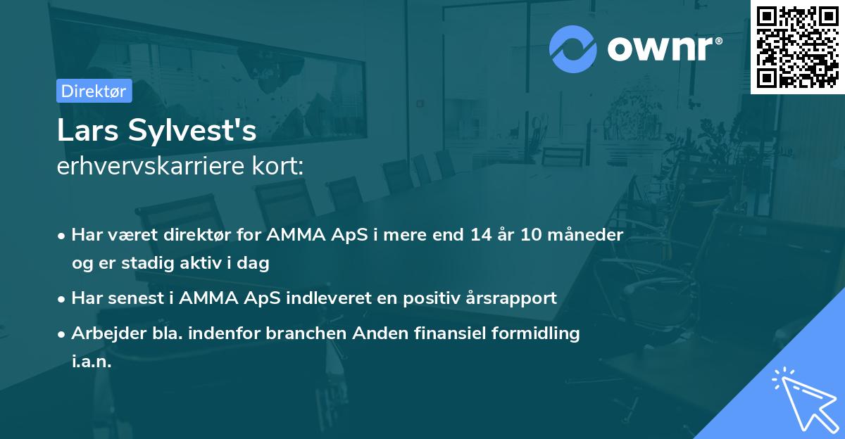 Lars Sylvest's erhvervskarriere kort