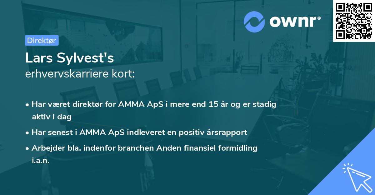 Lars Sylvest's erhvervskarriere kort