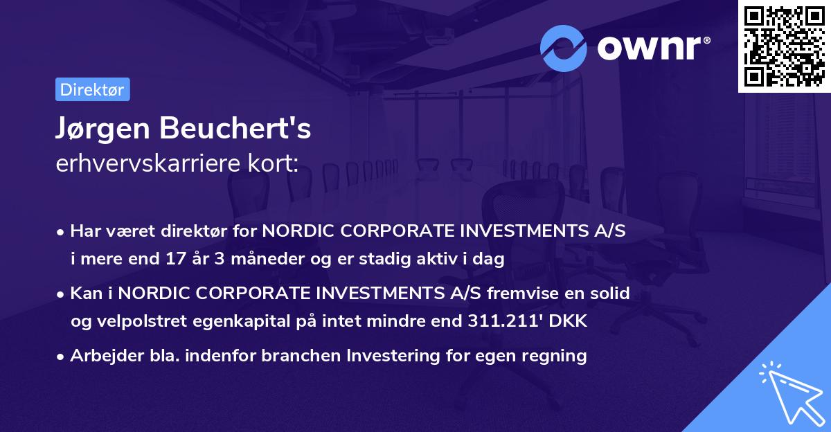 Jørgen Beuchert's erhvervskarriere kort
