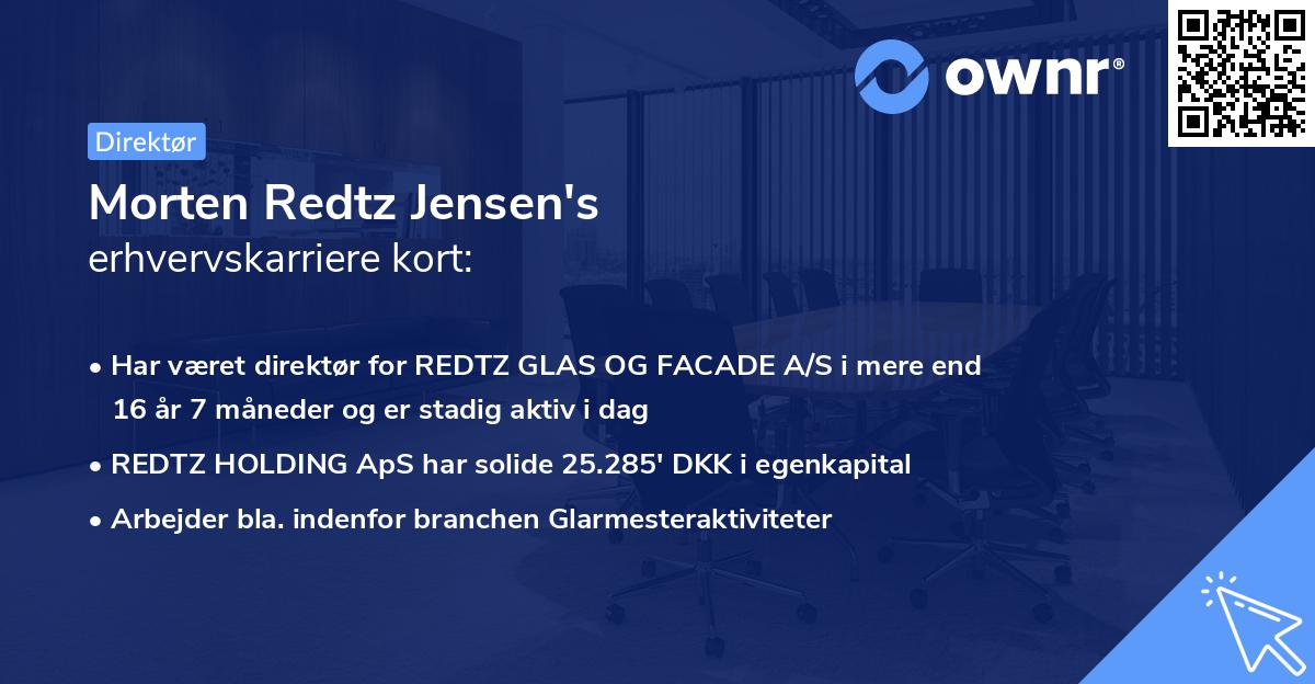 Morten Redtz Jensen's erhvervskarriere kort